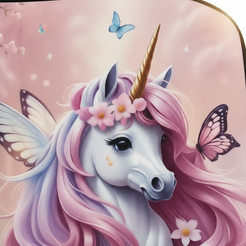 womens unicorn wallet - detail
