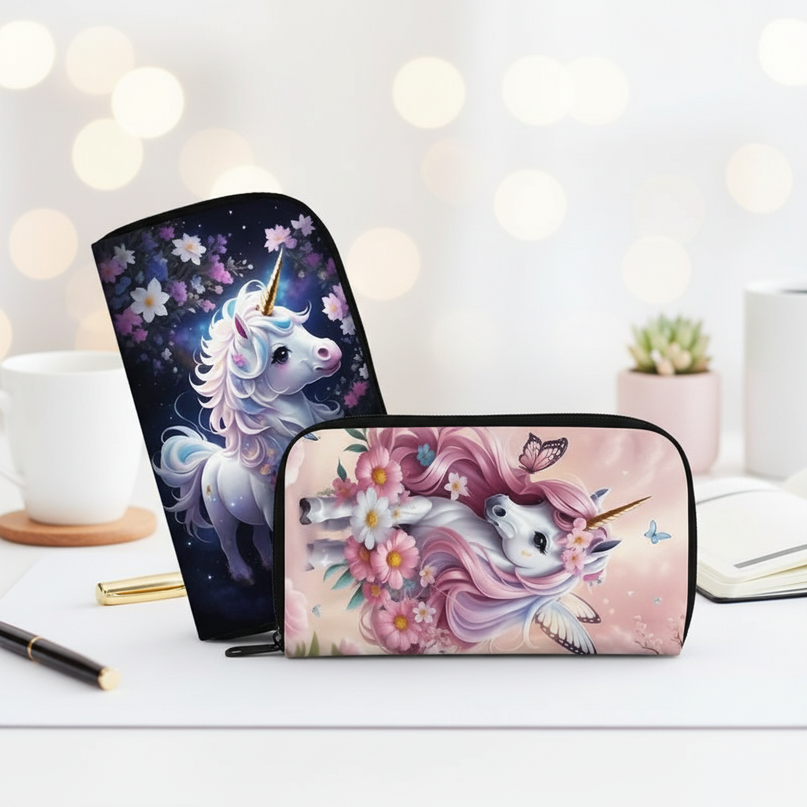 womens unicorn wallet - lifestyle