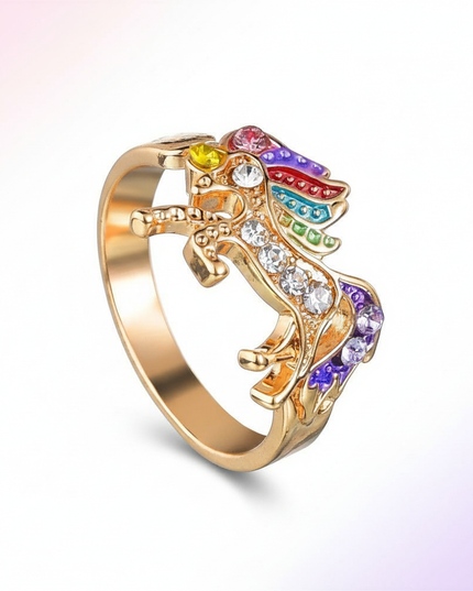 yellow unicorn ring - white-bg