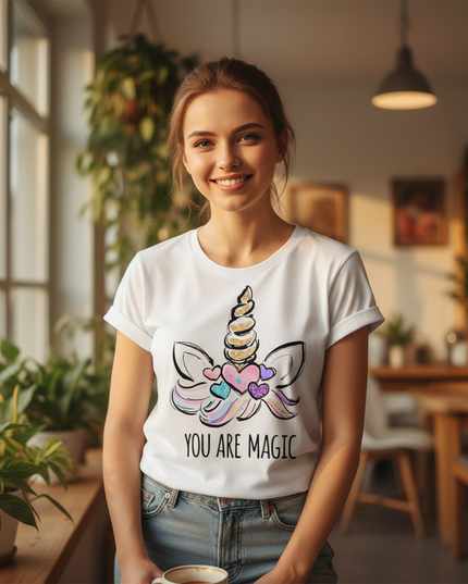 you are magic unicorn shirt - in-use