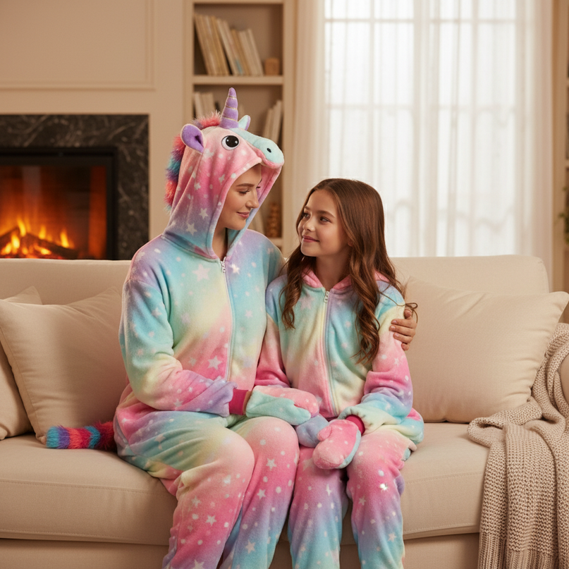 youth unicorn onesie - lifestyle
