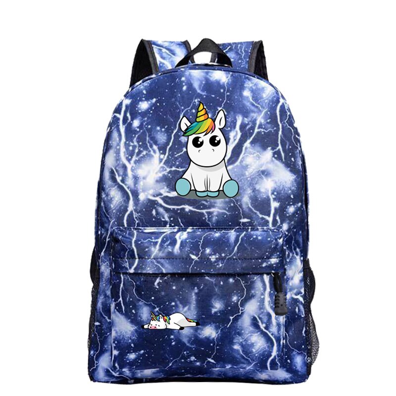  Wamika Galaxy Unicorn Mermaid Rainbow Backpack