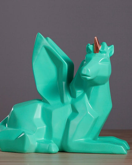 Geometric Alicorn Piggy Bank