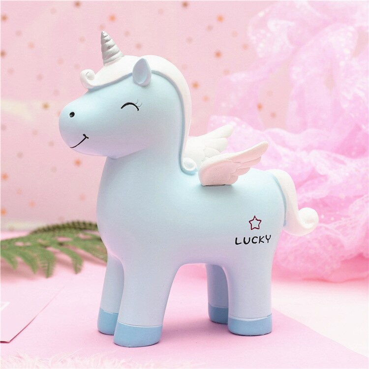 Sweet Winged Unicorn Piggy Bank
