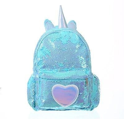 Purple Sparkly Unicorn Backpack