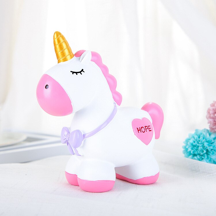 Standing Unicorn Pony Piggy Bank