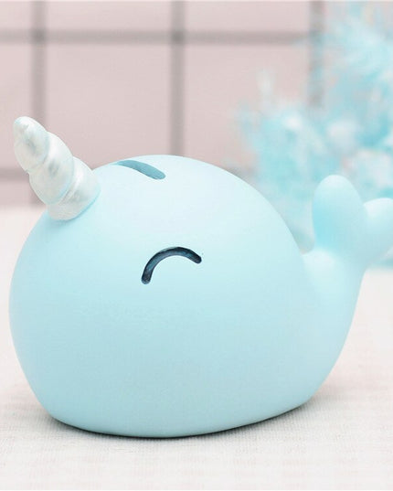 Pastel Narwhal Piggy Bank