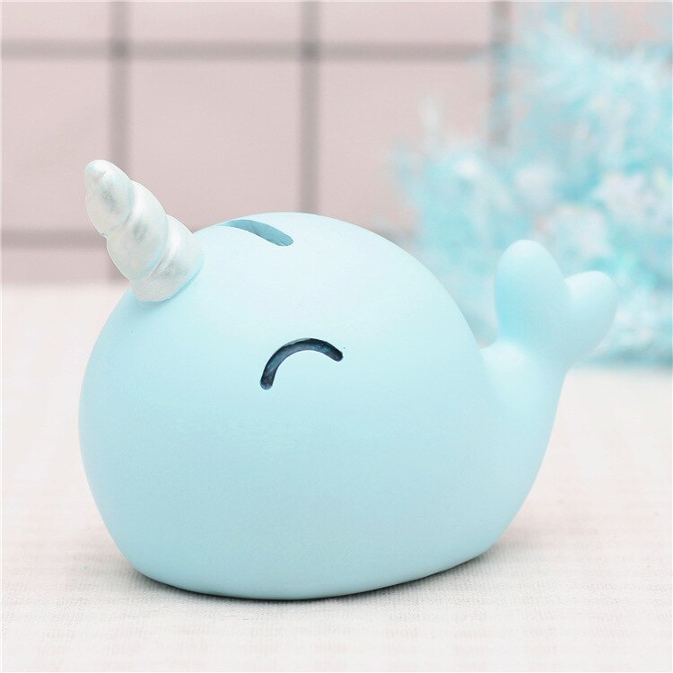 Pastel Narwhal Piggy Bank