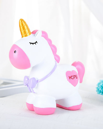 Standing Unicorn Pony Piggy Bank