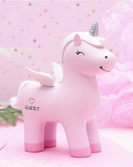 Sweet Winged Unicorn Piggy Bank