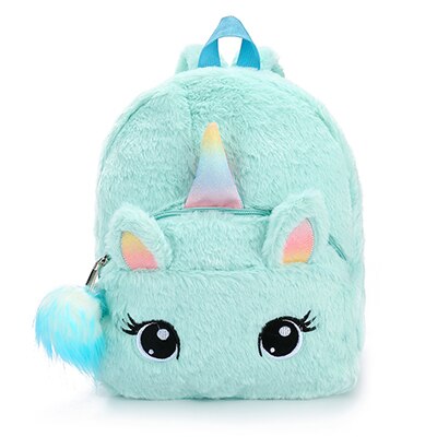 Pink Fluffy Unicorn Backpack