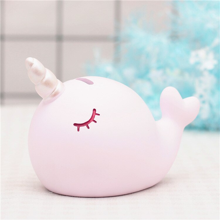 Pastel Narwhal Piggy Bank