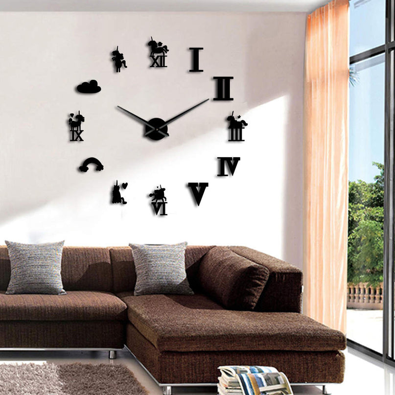 Modern Unicorn Clock