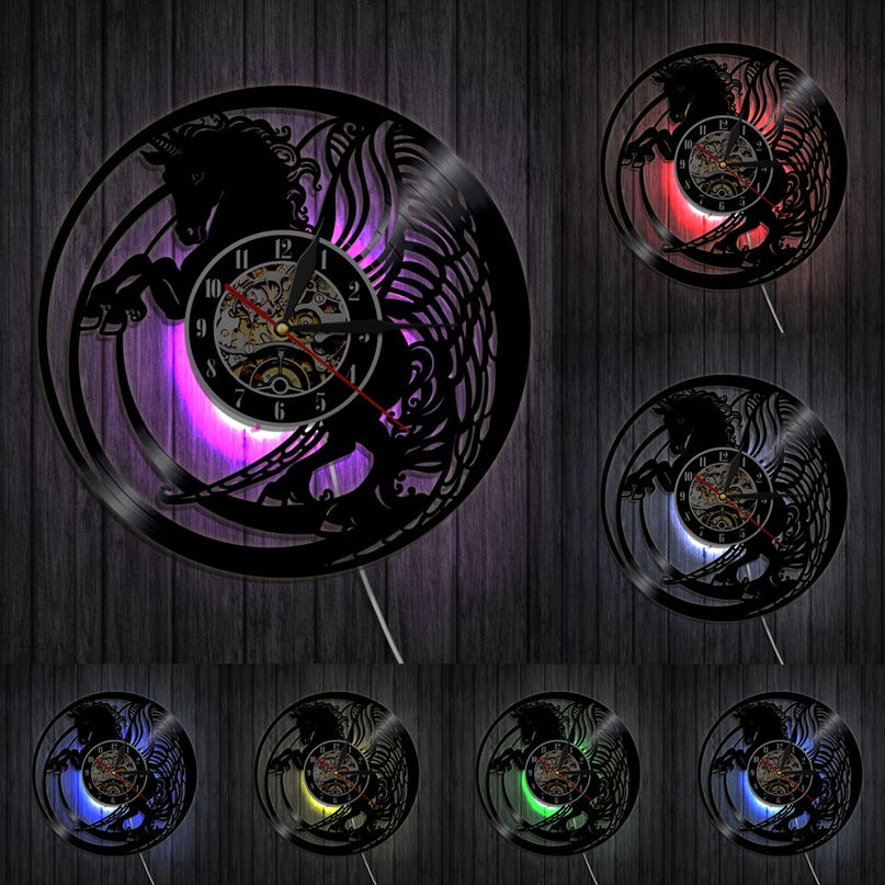 Flying Unicorn Clock