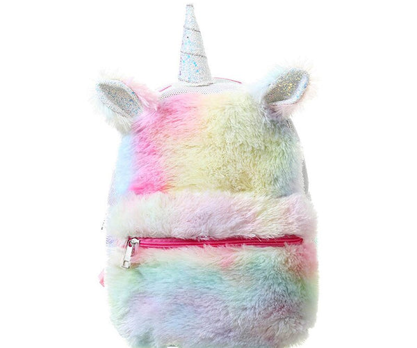 UNDERONSKY Iridescent Fuzzy Unicorn Backpack Bag NEW s_wp_61d4e7892ca9ab68df70bdfa.webp main image 3
