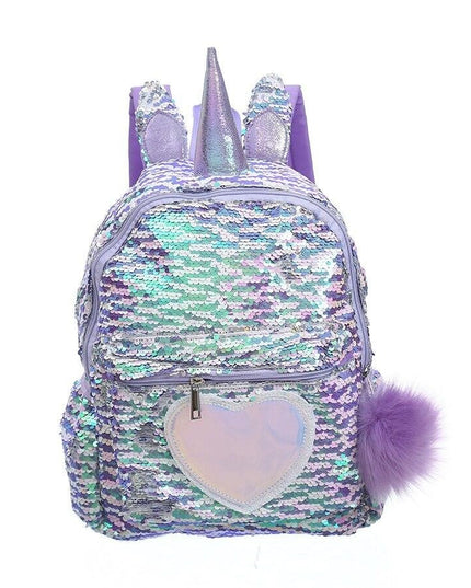 Purple Sparkly Unicorn Backpack