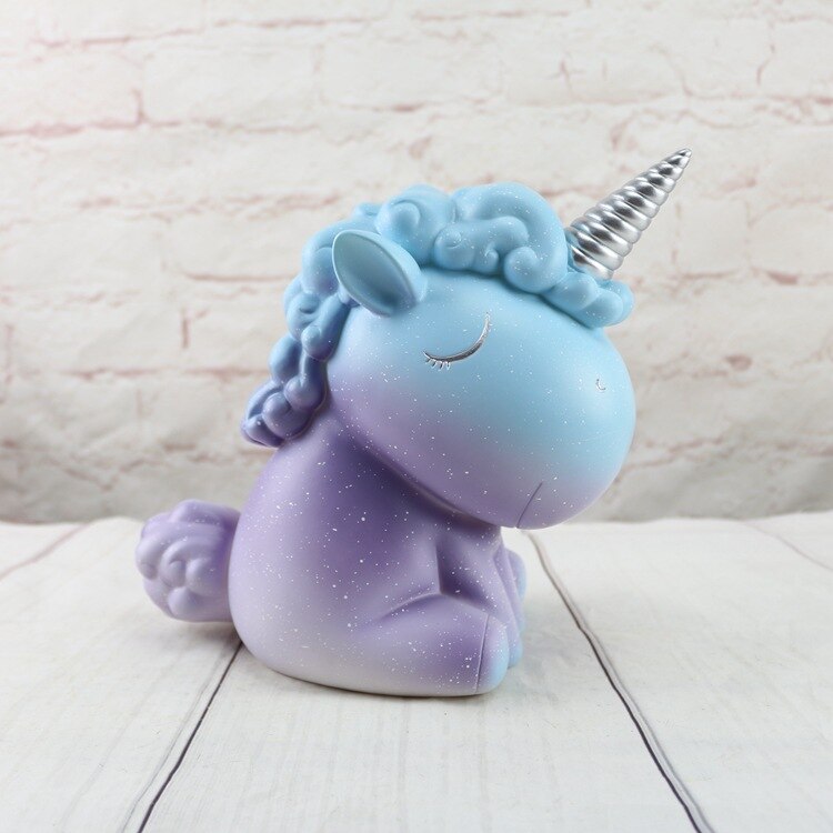 Jumbo Glitter Unicorn Piggy Bank