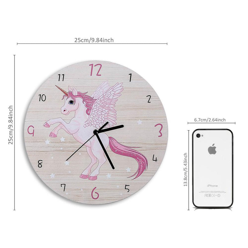 Wooden Alicorn Clock