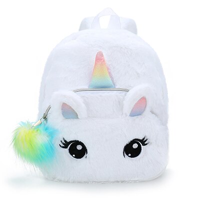 Pink Fluffy Unicorn Backpack