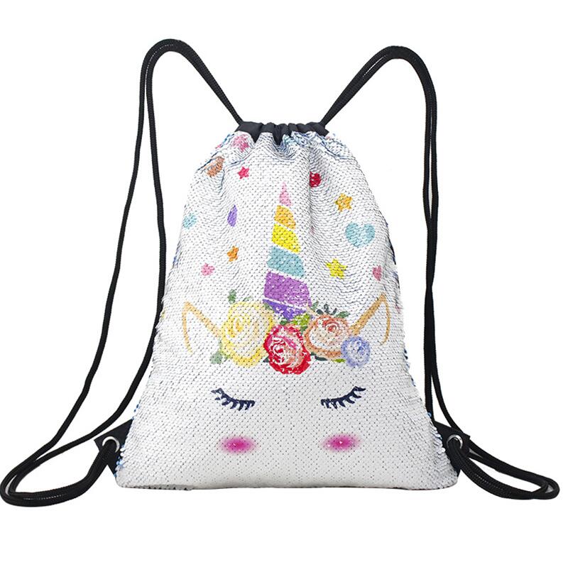 UNICORN DRAWSTRING BAG MULTI
