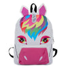 White Rainbow Unicorn Backpack