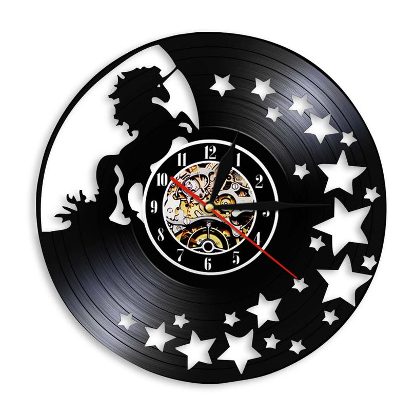 Unicorn Vinyl Clock