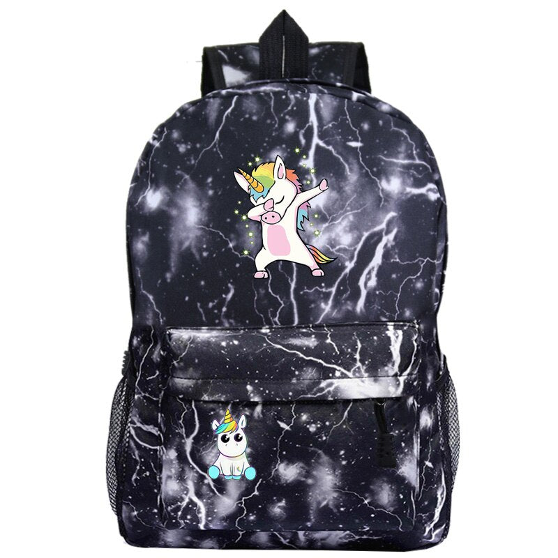 Galaxy Dabbing Unicorn Backpack