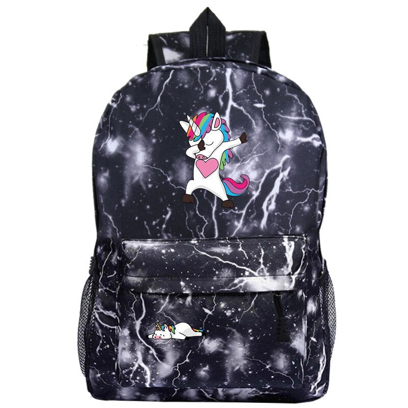 Dabbing unicorn outlet backpack