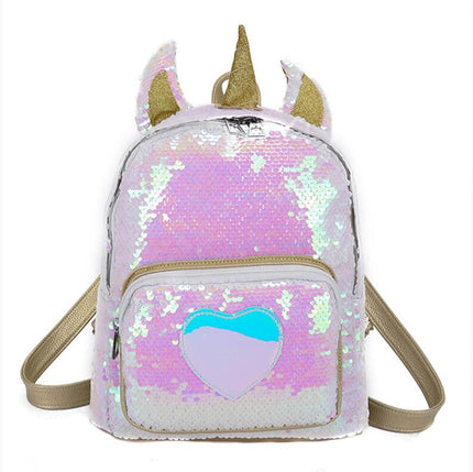 Unicorn Sequin School Backpack