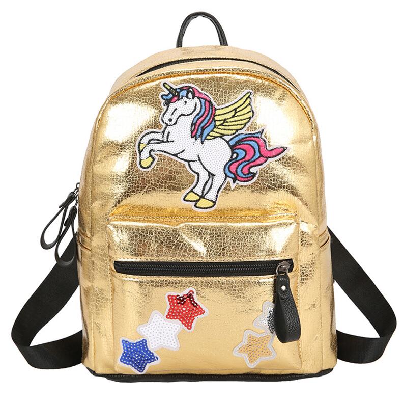 Silver unicorn backpack best sale