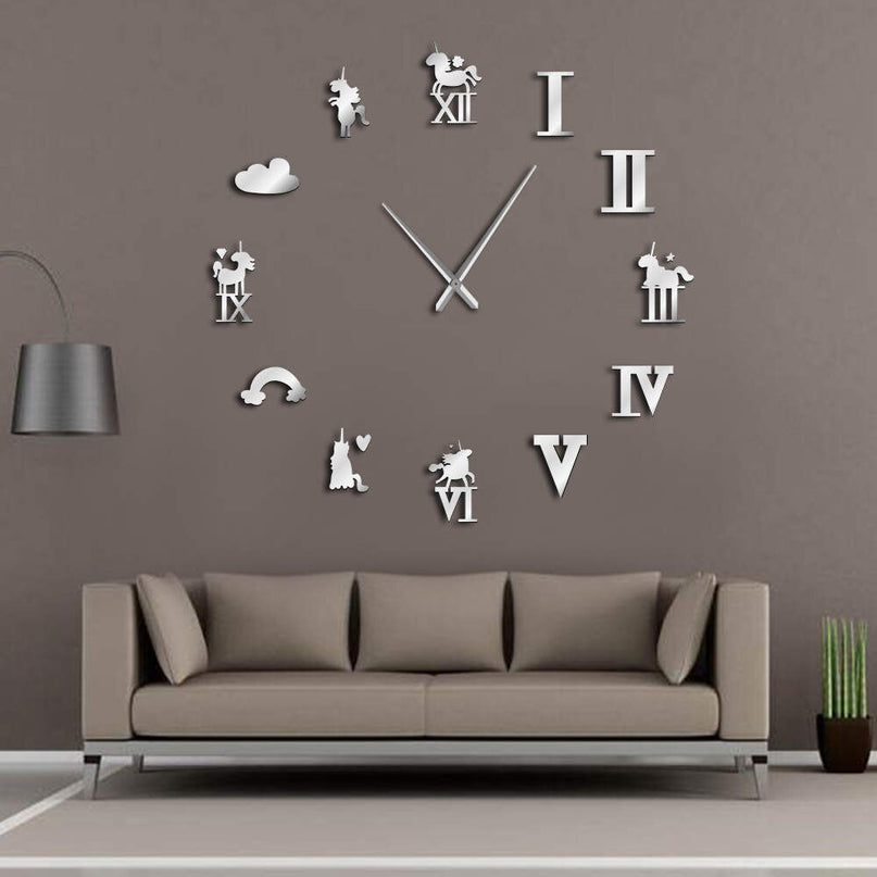 Modern Unicorn Clock