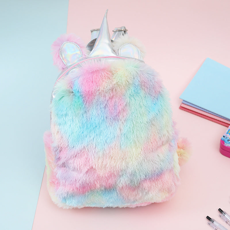 Furry on sale unicorn backpack