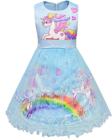 Light Blue Unicorn Dress