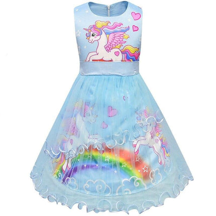 Light Blue Unicorn Dress
