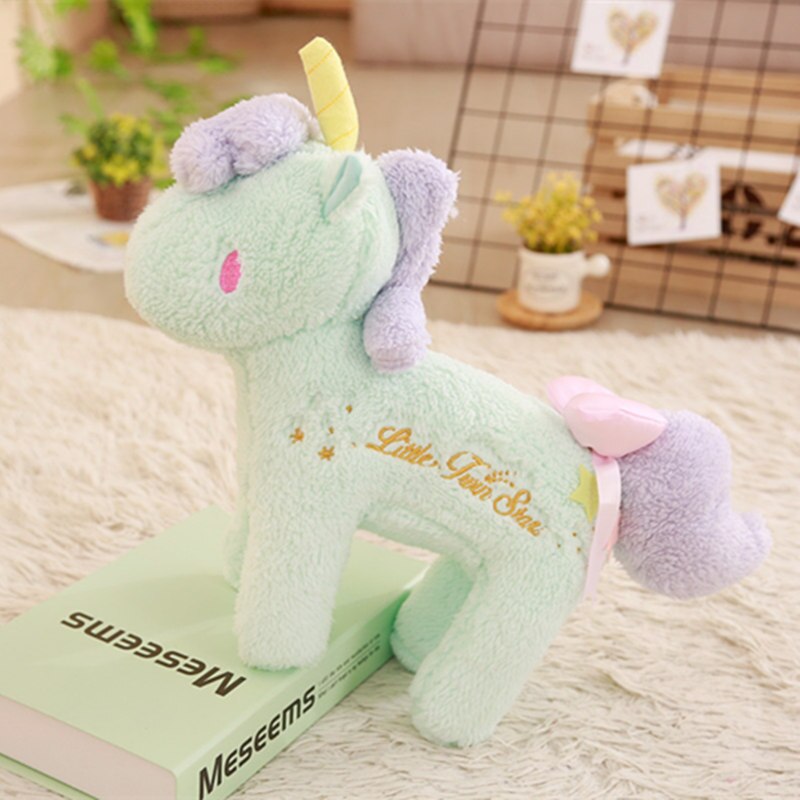 Green Unicorn Plush