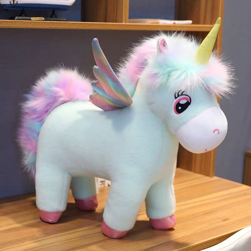 Children's Rainbow Unicorn Plush Toy Size 30cm