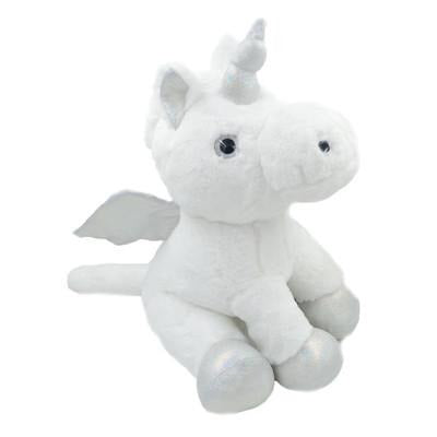 Mega Silver Unicorn Plush