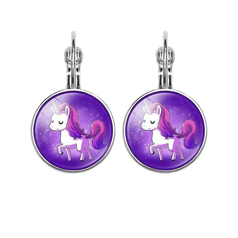 Big Unicorn Earrings