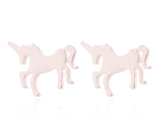 Stainless Steel Unicorn Earrings