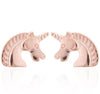 Copper Unicorn Earrings