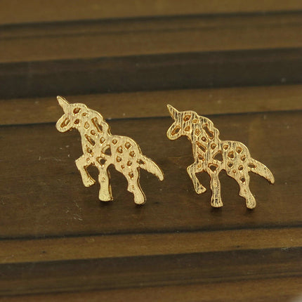 Origami Unicorn Earrings