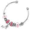 Pink Unicorn Bangle Bracelet