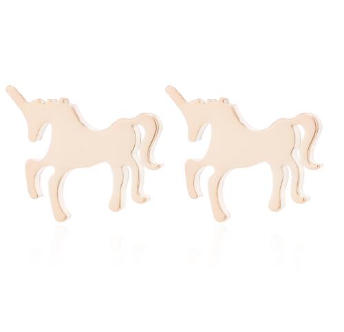 Stainless Steel Unicorn Earrings