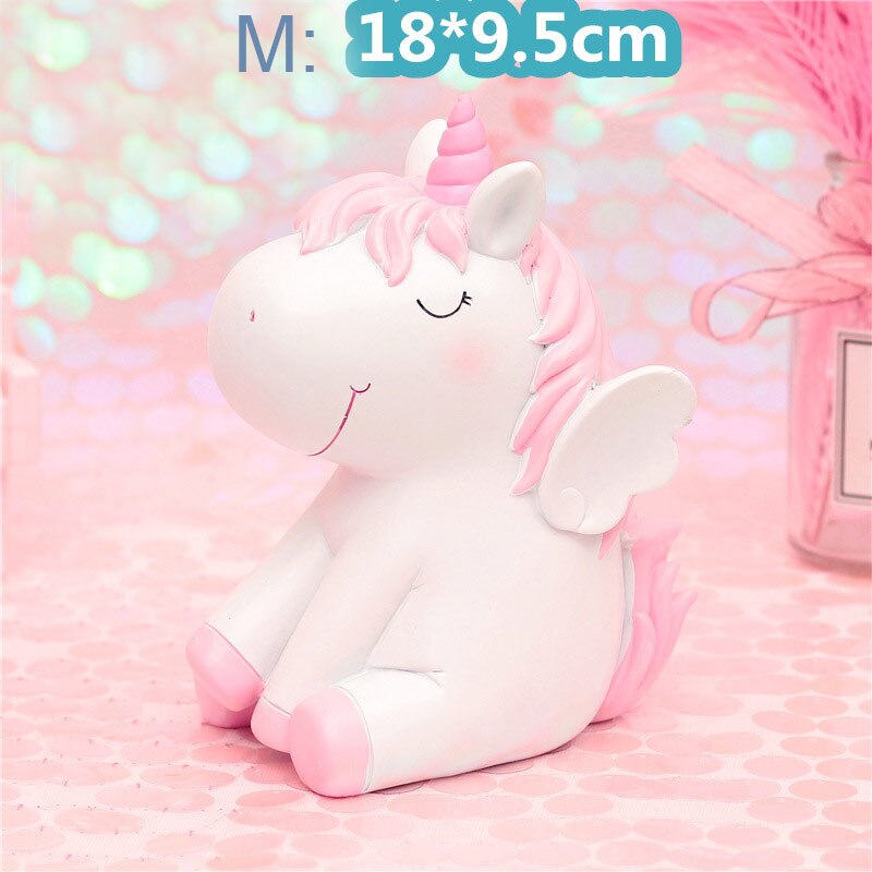 Blue Angel Unicorn Piggy Bank