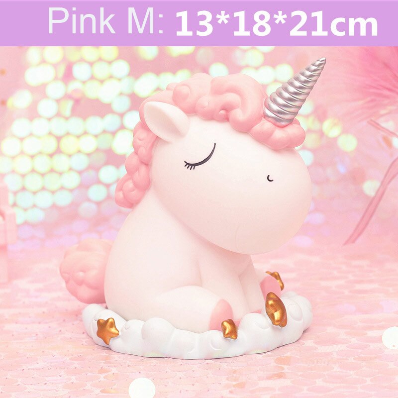 Blue Angel Unicorn Piggy Bank