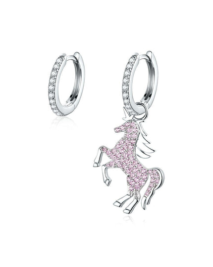 Pink Sparkly Unicorn Earrings