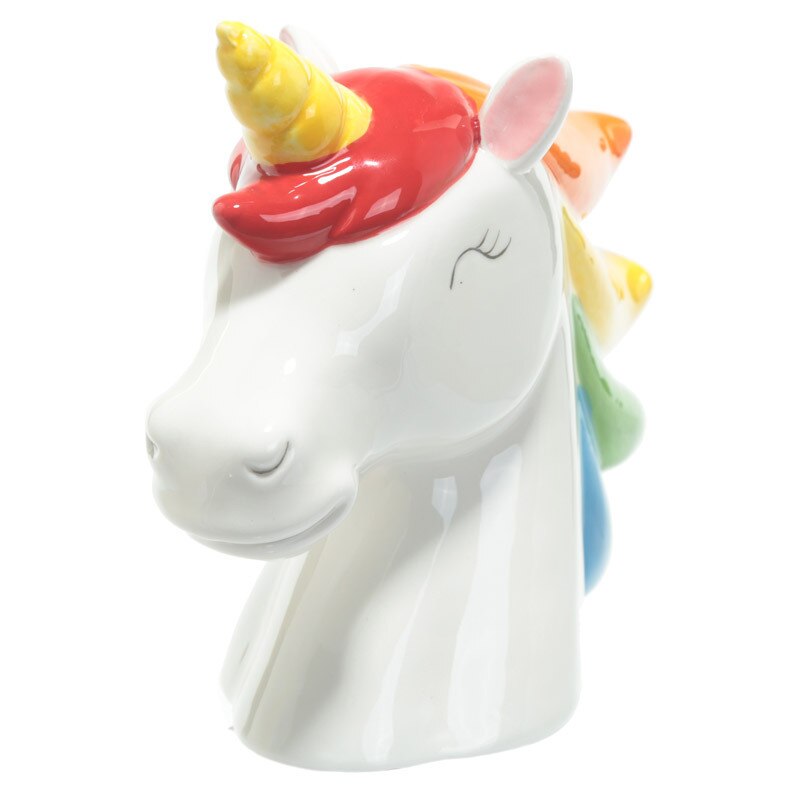 Ceramic Unicorn Head Piggy Bank