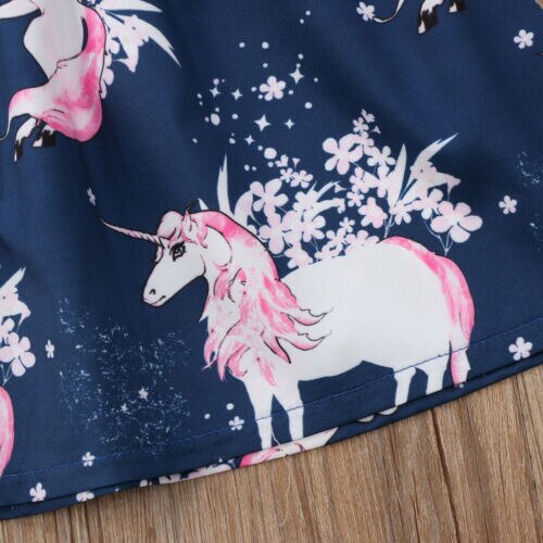 Navy Blue Unicorn Dress