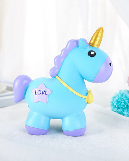 Standing Unicorn Pony Piggy Bank