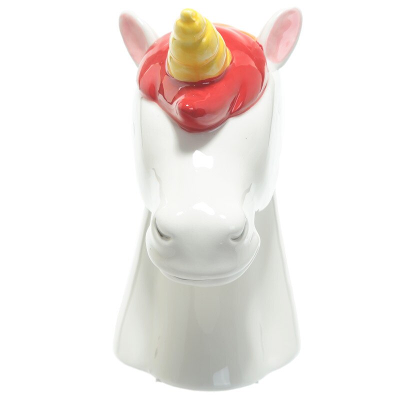 Ceramic Unicorn Head Piggy Bank